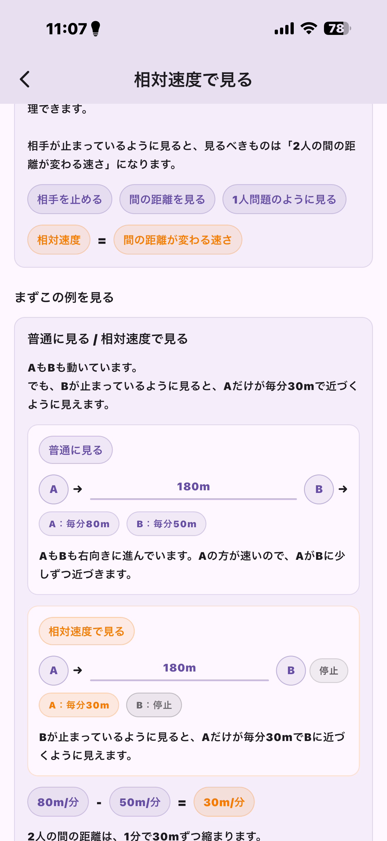 解法コンパスの速さの解法ページ